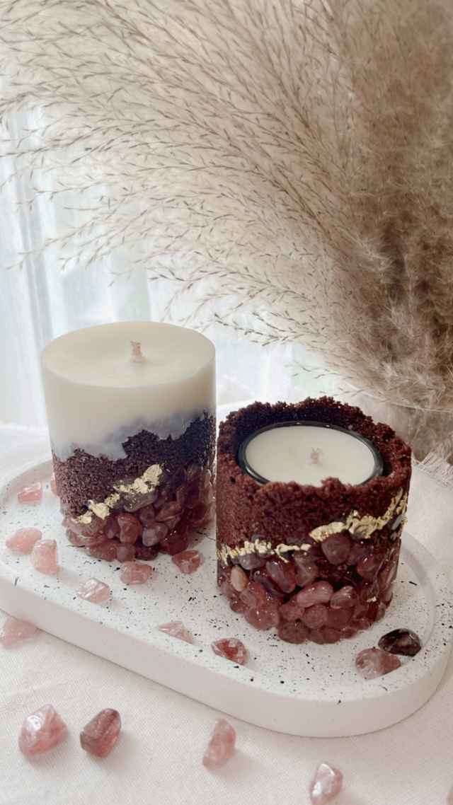 Strawberry Quartz Candle Collection