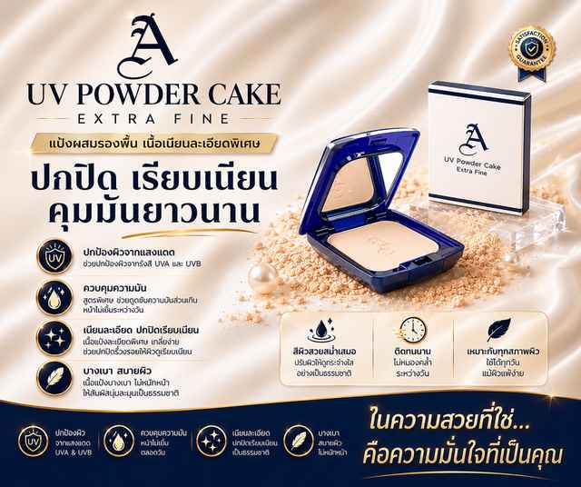 Natural UV Powder Cake : Extra Fine