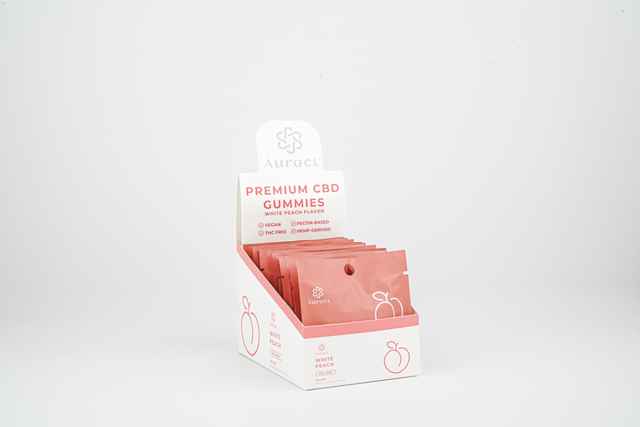 CBD Infused Gummy (White Peach) - BOX