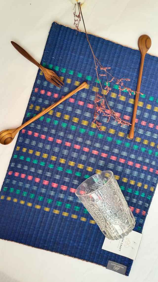 eco-friendly jute sedge placemat handwoven thailand