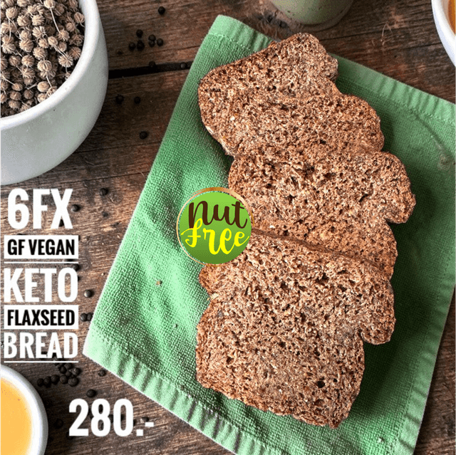 Gluten-Free / Nut-Free Keto Flaxseed Bread [6FX]