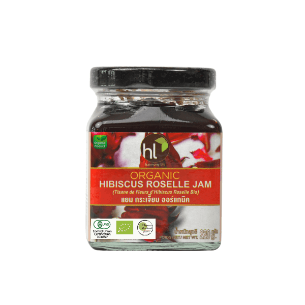 Organic Hibiscus Jam 220g.