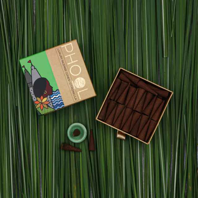 PHOOL NATURAL INCENSE CONES - CITRONELLA