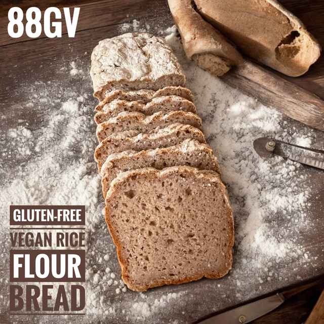 ขนมปังวีแกนไร้กลูเตนจากแป้งข้าว Gluten-Free Vegan Rice Bread (88GV)