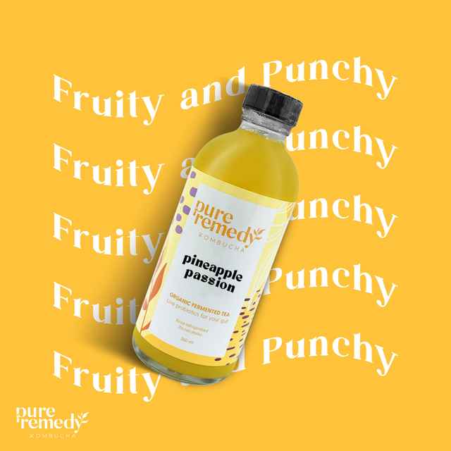 ออร์แกนิคคอมบูชา รสไพน์แอพเพิล แพชชั่น