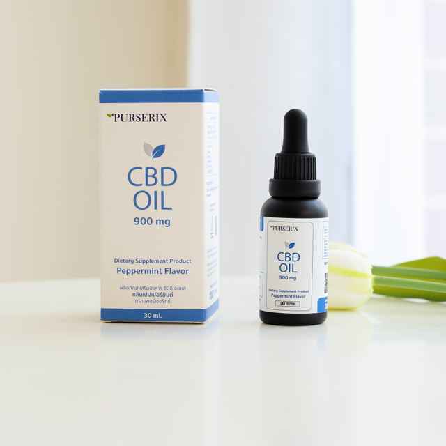 Purserix Mellow CBD Oil - Peppermint Flavor 900 mg