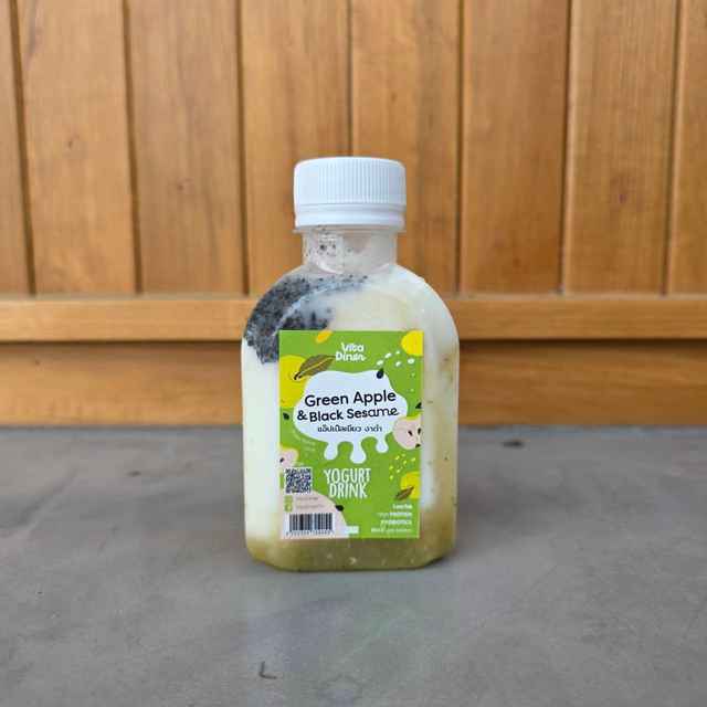 Yogurt Drink - Green apple and Black sesame