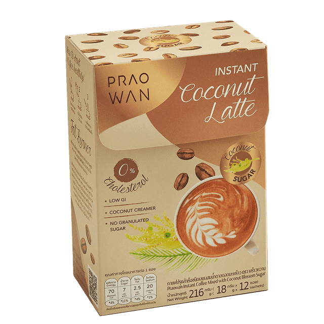 พร้าวหวาน กาแฟปรุงสำเร็จชนิดผง สูตรน้ำตาลดอกมะพร้าว