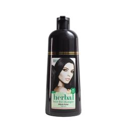 Ryuk & Meringue Herbal Hair Dye Shampoo Black Color 350ml No Amonia, Paraben, Silicone