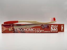 leaf ERGONOMIC BAMBOO TOOTHBRUSH - SOFT (smaller bristle head)