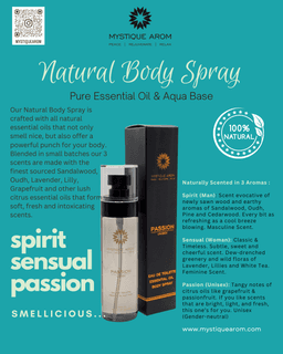 Sensual (Woman) - Natural Essential Oil Body Spray 100 ml