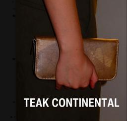 Teak Continental Wallet