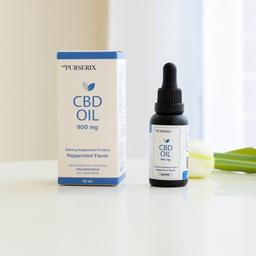 Purserix Mellow CBD Oil - Peppermint Flavor 900 mg