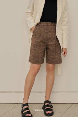 Handmade Tuck Shorts Trousers (Women's)