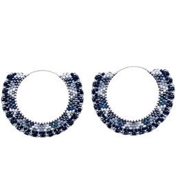 Blah Hoop Earrings - Handmade
