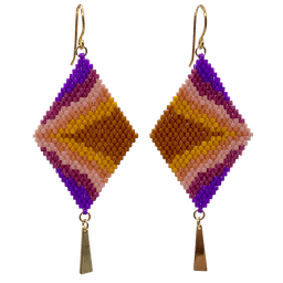 Lava Earrings - Handmade
