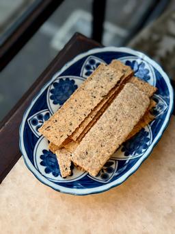 Mixed seeds sourdough cracker