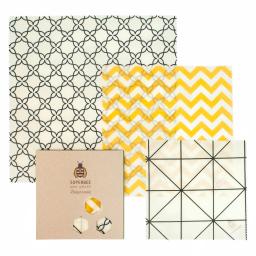 Beeswax Wraps “Beeginner” Set – Pack of 3 wraps