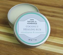 Healing Rub with Rosemary, Eucalyptus, and Tea Tree Essential Oils