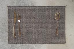 eco-friendly handwoven black jute placemat