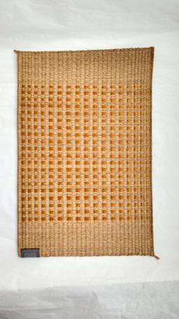 eco-friendly jute placemat orange handwoven natural fiber