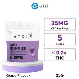 VTRUS- CBD Gummies Grape Flavour