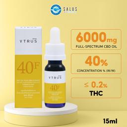 MCT Oil Plus CBD Extract Formula 40F (ุ6,000 mg.) VTRUS Brand
