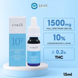 MCT Oil Plus CBD Extract Formula 10F (1,500 mg.) VTRUS Brand