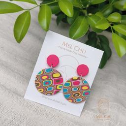 Pop Mod Retro Dots Earrings