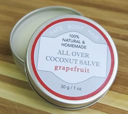 All Over Coconut Salve with Pink Grapefruit Essential Oil