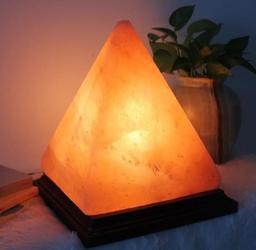 Pyramid Pink Salt Lamp