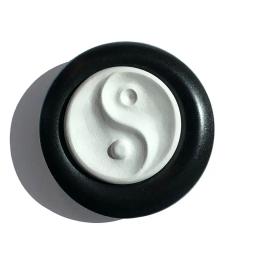 Aroma Stone Yin Yang black plate